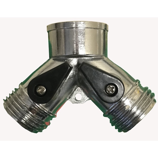 Rugg Rugg 3/4 in. Zinc Threaded Male Y-Hose Connector with Shut Offs W6BY-PDQ - main